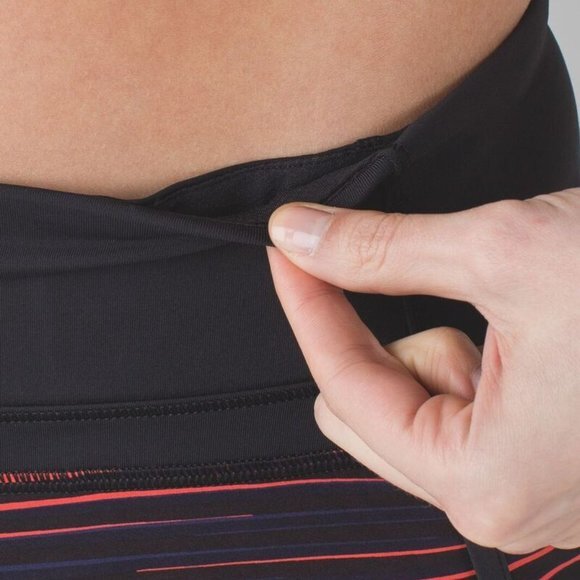 Lululemon Run Times Short Women 4 Striped Swift Lined Pocket Stretch Lightweight - Picture 13 of 14